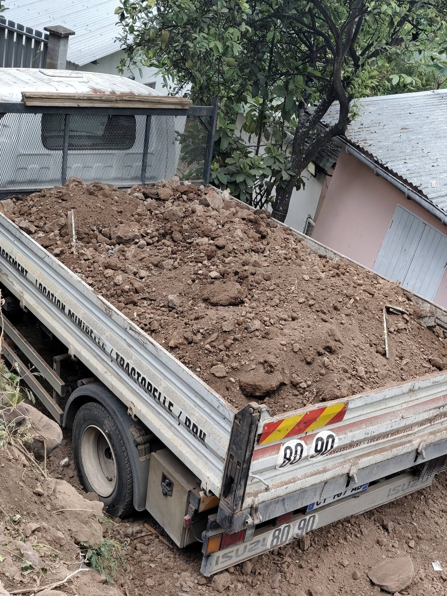 Transport de matières — livraison chantier — Saint-Paul 974